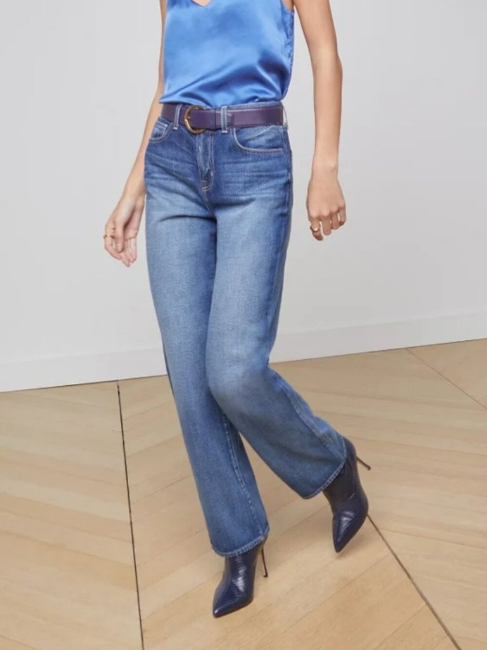 L'AGENCE Jones Ultra High Rise Stovepipe Jeans in Serrano